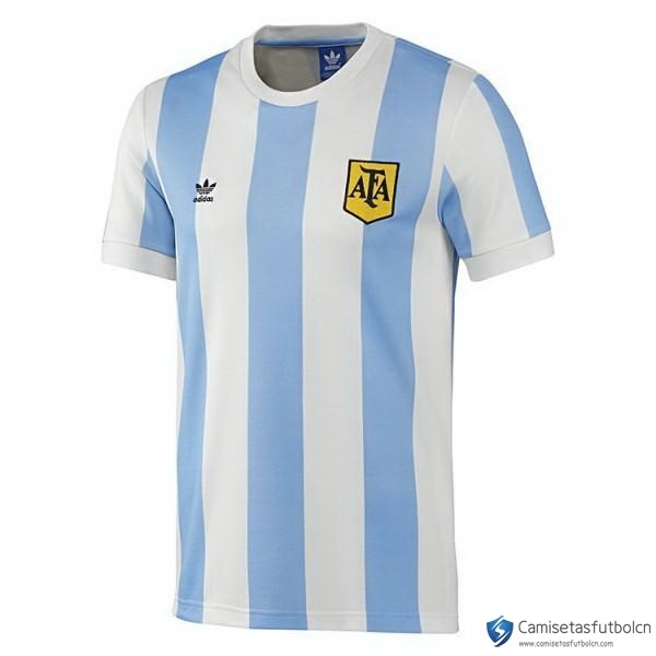 Camiseta Argentina Primera equipo Retro 1978 Azul